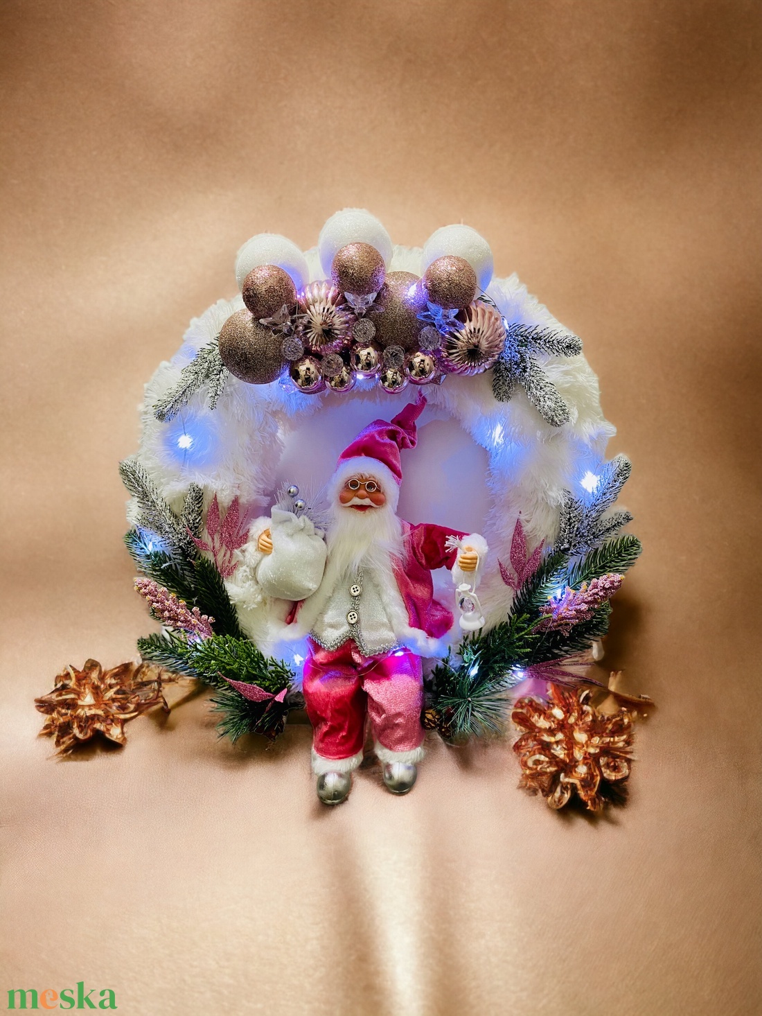 Nini Adventi Ajtódísz  - karácsony - adventi díszek - adventi ajtódísz - Meska.hu