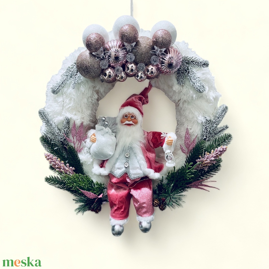 Nini Adventi Ajtódísz  - karácsony - adventi díszek - adventi ajtódísz - Meska.hu