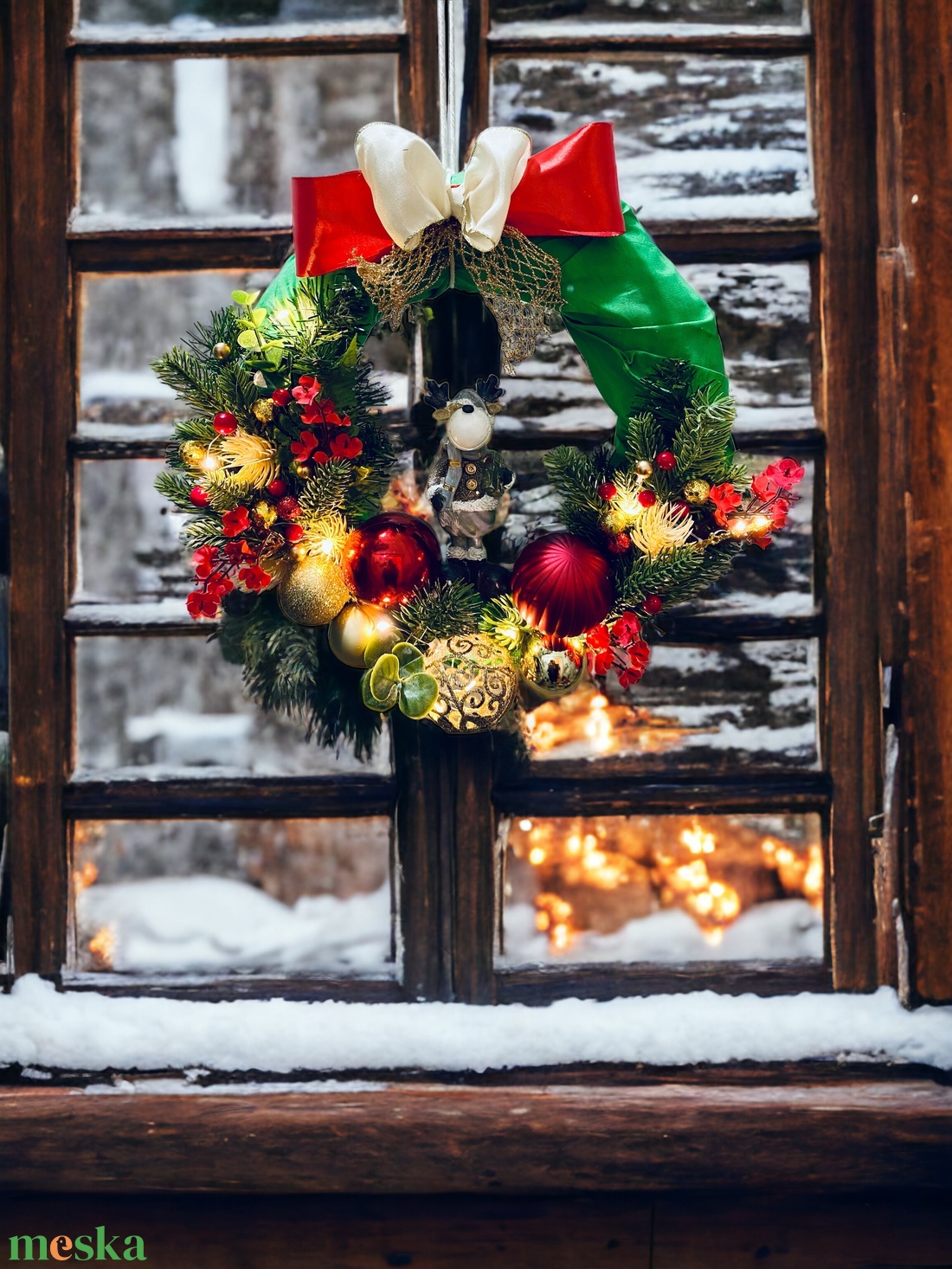 Mara Karácsonyi Ajtódísz  - karácsony - karácsonyi lakásdekoráció - karácsonyi ajtódíszek - Meska.hu