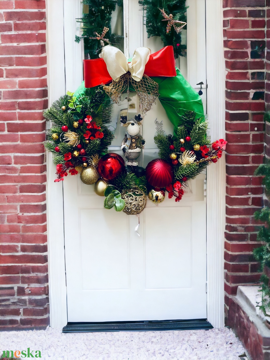Mara Karácsonyi Ajtódísz  - karácsony - karácsonyi lakásdekoráció - karácsonyi ajtódíszek - Meska.hu
