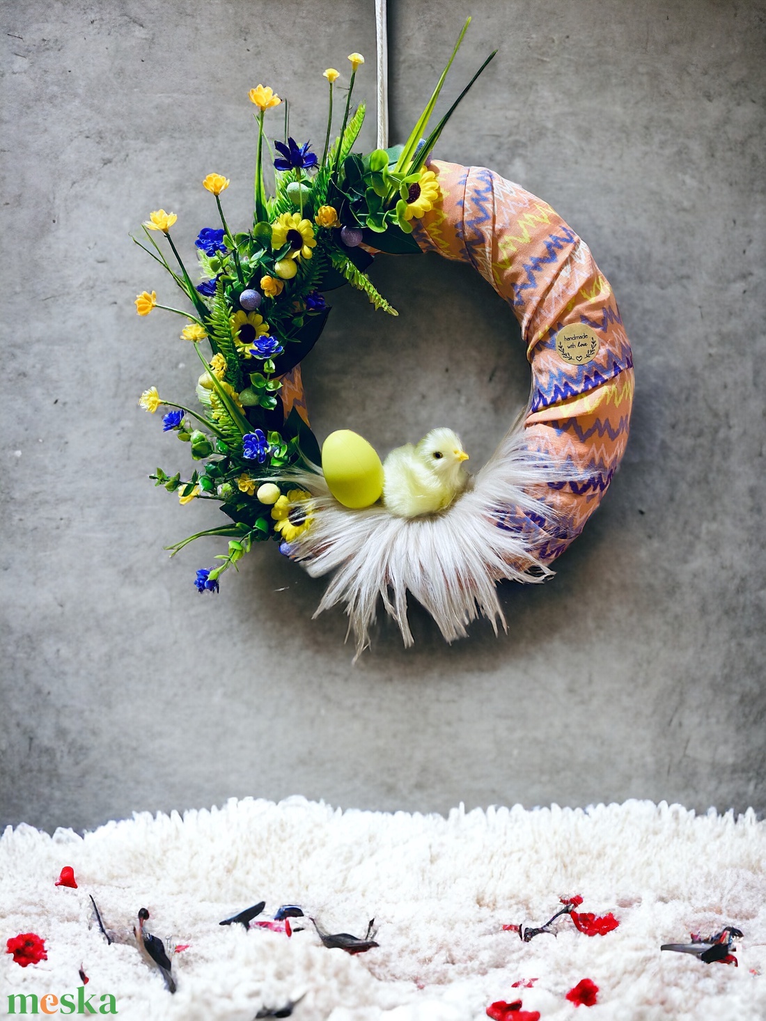 Csőrike Húsvéti Ajtódísz / Kopogtató  - otthon & életmód - dekoráció - ajtó- és ablak dekoráció - ajtódísz & kopogtató - Meska.hu