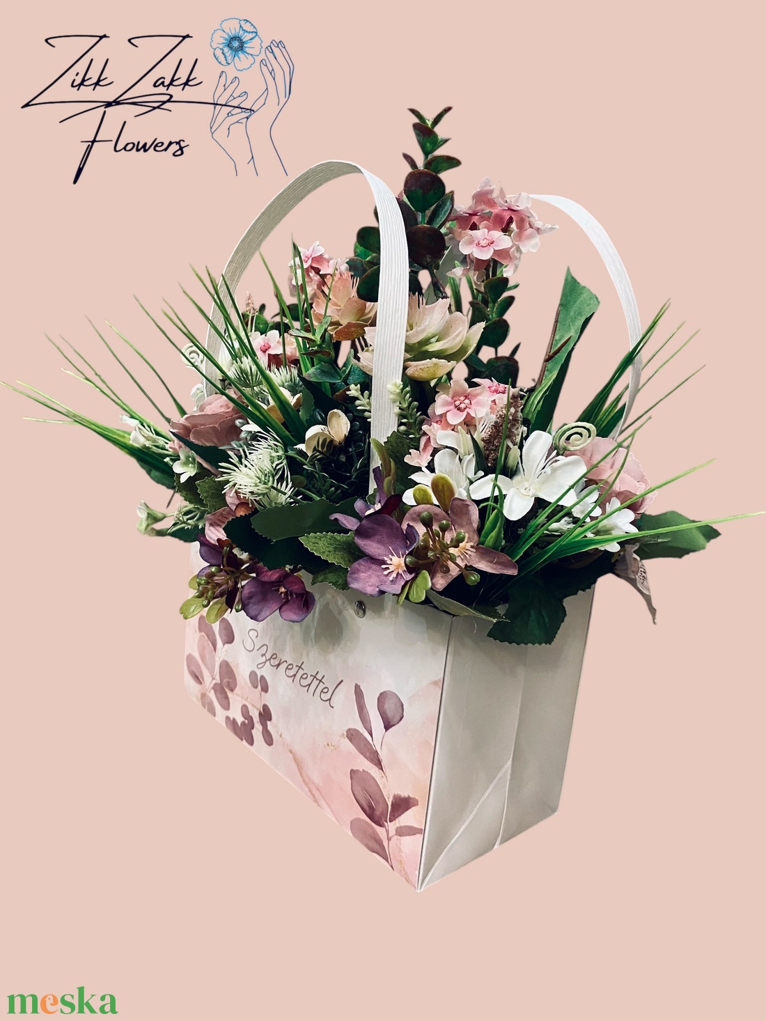 Szeretettel Virágcsokor - otthon & életmód - dekoráció - virágdísz és tartó - csokor & virágdísz - Meska.hu
