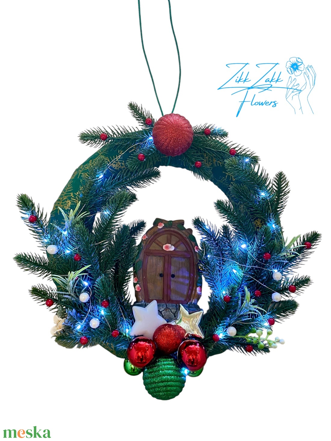 Karácsonyi Ajtódísz  - karácsony - karácsonyi lakásdekoráció - karácsonyi ajtódíszek - Meska.hu