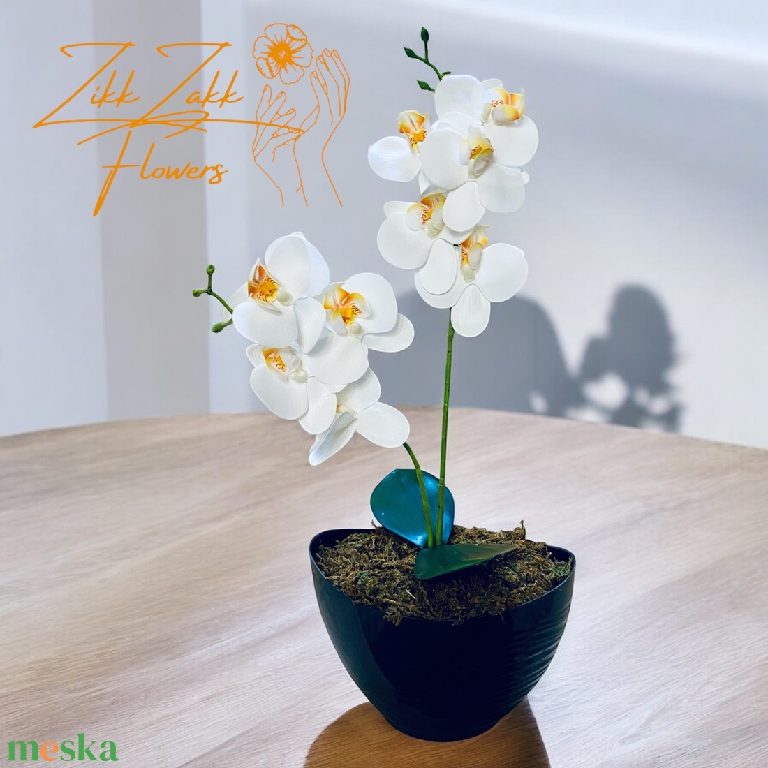 Fehér Orchidea - Tiszta Elegancia - otthon & életmód - dekoráció - virágdísz és tartó - csokor & virágdísz - Meska.hu Fehér Orchidea - Tiszta Elegancia - otthon & életmód - dekoráció - virágdísz és tartó - csokor & virágdísz - Meska.hu
