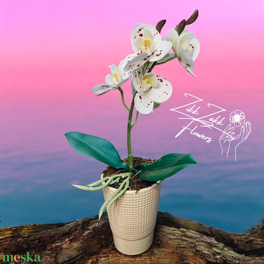 Fehér Orchidea - Elegáns Kifinomultság - otthon & életmód - dekoráció - virágdísz és tartó - csokor & virágdísz - Meska.hu Fehér Orchidea - Elegáns Kifinomultság - otthon & életmód - dekoráció - virágdísz és tartó - csokor & virágdísz - Meska.hu