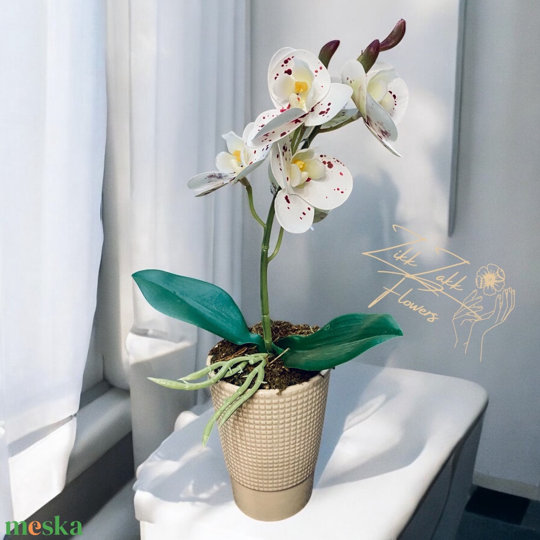 Fehér Orchidea - Elegáns Kifinomultság - otthon & életmód - dekoráció - virágdísz és tartó - csokor & virágdísz - Meska.hu Fehér Orchidea - Elegáns Kifinomultság - otthon & életmód - dekoráció - virágdísz és tartó - csokor & virágdísz - Meska.hu