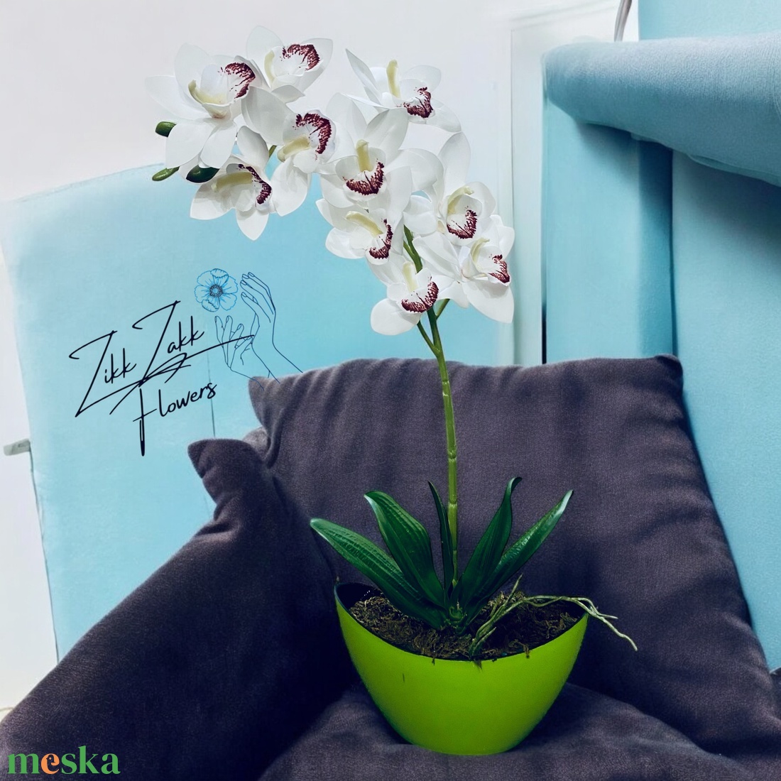 Fehér Orchidea Kompozíció - otthon & életmód - dekoráció - virágdísz és tartó - csokor & virágdísz - Meska.hu Fehér Orchidea Kompozíció - otthon & életmód - dekoráció - virágdísz és tartó - csokor & virágdísz - Meska.hu