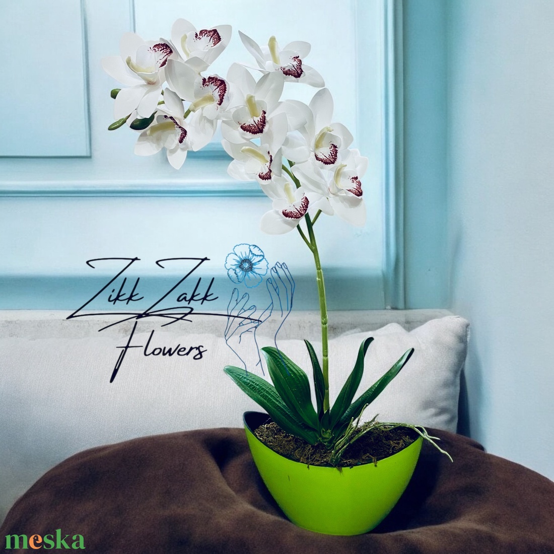 Fehér Orchidea Kompozíció - otthon & életmód - dekoráció - virágdísz és tartó - csokor & virágdísz - Meska.hu Fehér Orchidea Kompozíció - otthon & életmód - dekoráció - virágdísz és tartó - csokor & virágdísz - Meska.hu