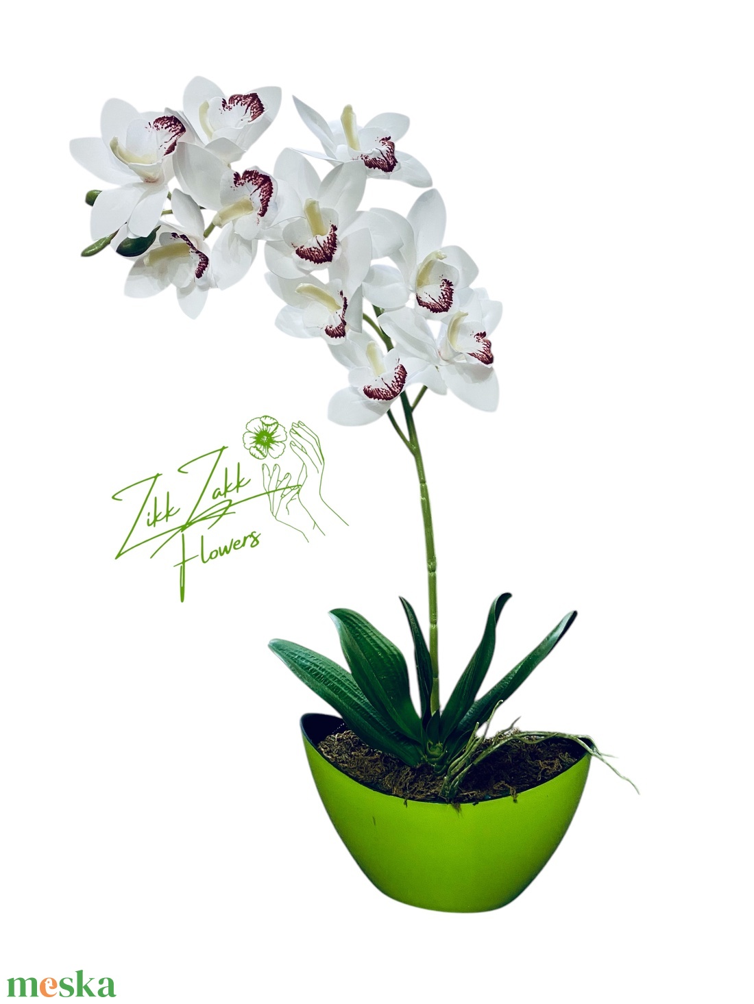 Fehér Orchidea Kompozíció - otthon & életmód - dekoráció - virágdísz és tartó - csokor & virágdísz - Meska.hu Fehér Orchidea Kompozíció - otthon & életmód - dekoráció - virágdísz és tartó - csokor & virágdísz - Meska.hu