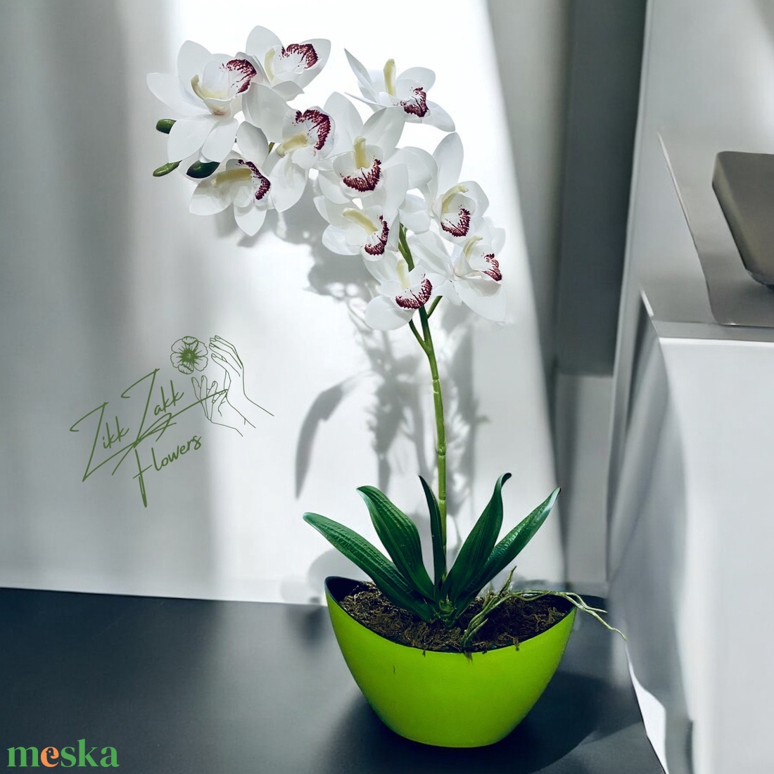Fehér Orchidea Kompozíció - otthon & életmód - dekoráció - virágdísz és tartó - csokor & virágdísz - Meska.hu Fehér Orchidea Kompozíció - otthon & életmód - dekoráció - virágdísz és tartó - csokor & virágdísz - Meska.hu