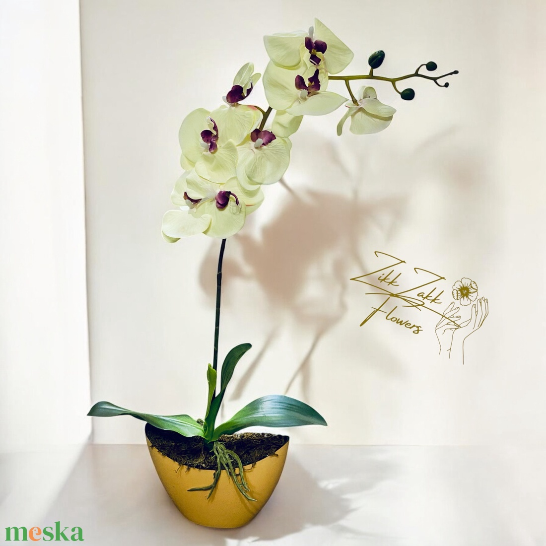 Krém Orchidea Kompozíció - otthon & életmód - dekoráció - asztal és polc dekoráció - asztaldísz - Meska.hu Krém Orchidea Kompozíció - otthon & életmód - dekoráció - asztal és polc dekoráció - asztaldísz - Meska.hu