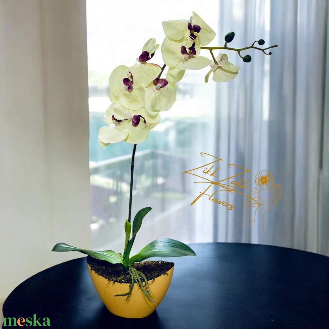 Krém Orchidea Kompozíció - otthon & életmód - dekoráció - asztal és polc dekoráció - asztaldísz - Meska.hu Krém Orchidea Kompozíció - otthon & életmód - dekoráció - asztal és polc dekoráció - asztaldísz - Meska.hu