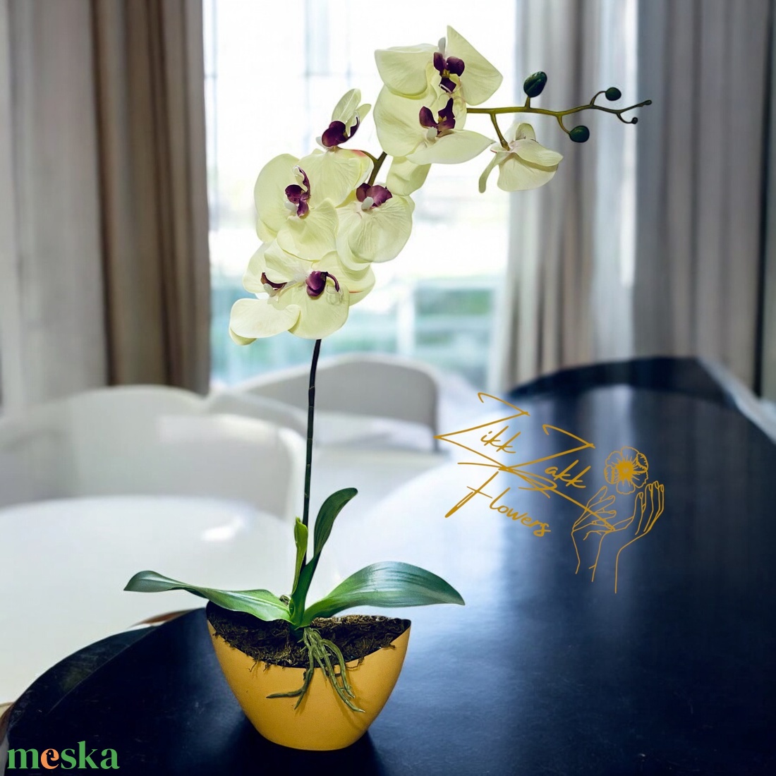Krém Orchidea Kompozíció - otthon & életmód - dekoráció - asztal és polc dekoráció - asztaldísz - Meska.hu Krém Orchidea Kompozíció - otthon & életmód - dekoráció - asztal és polc dekoráció - asztaldísz - Meska.hu