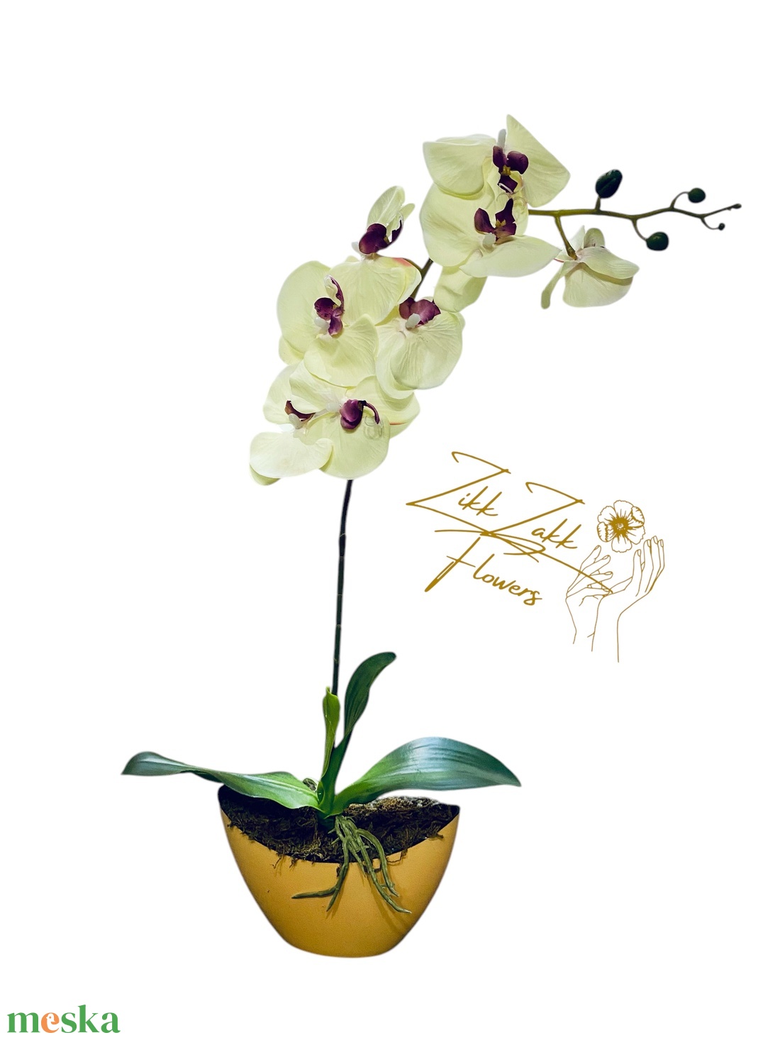 Krém Orchidea Kompozíció - otthon & életmód - dekoráció - asztal és polc dekoráció - asztaldísz - Meska.hu Krém Orchidea Kompozíció - otthon & életmód - dekoráció - asztal és polc dekoráció - asztaldísz - Meska.hu