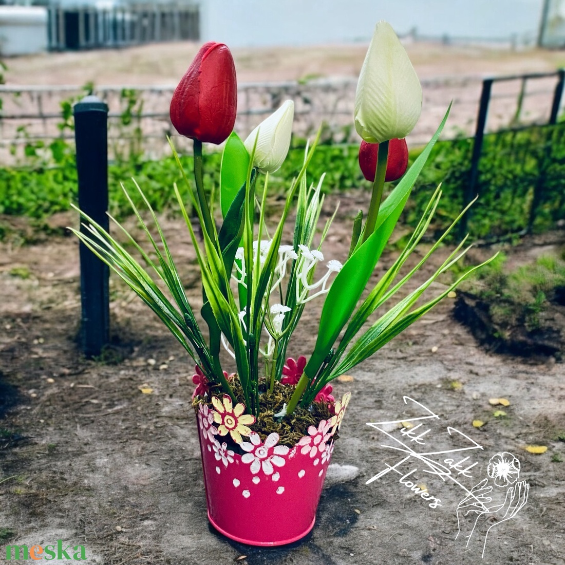 Színes Tulipán Kompozíció - otthon & életmód - dekoráció - virágdísz és tartó - csokor & virágdísz - Meska.hu Színes Tulipán Kompozíció - otthon & életmód - dekoráció - virágdísz és tartó - csokor & virágdísz - Meska.hu