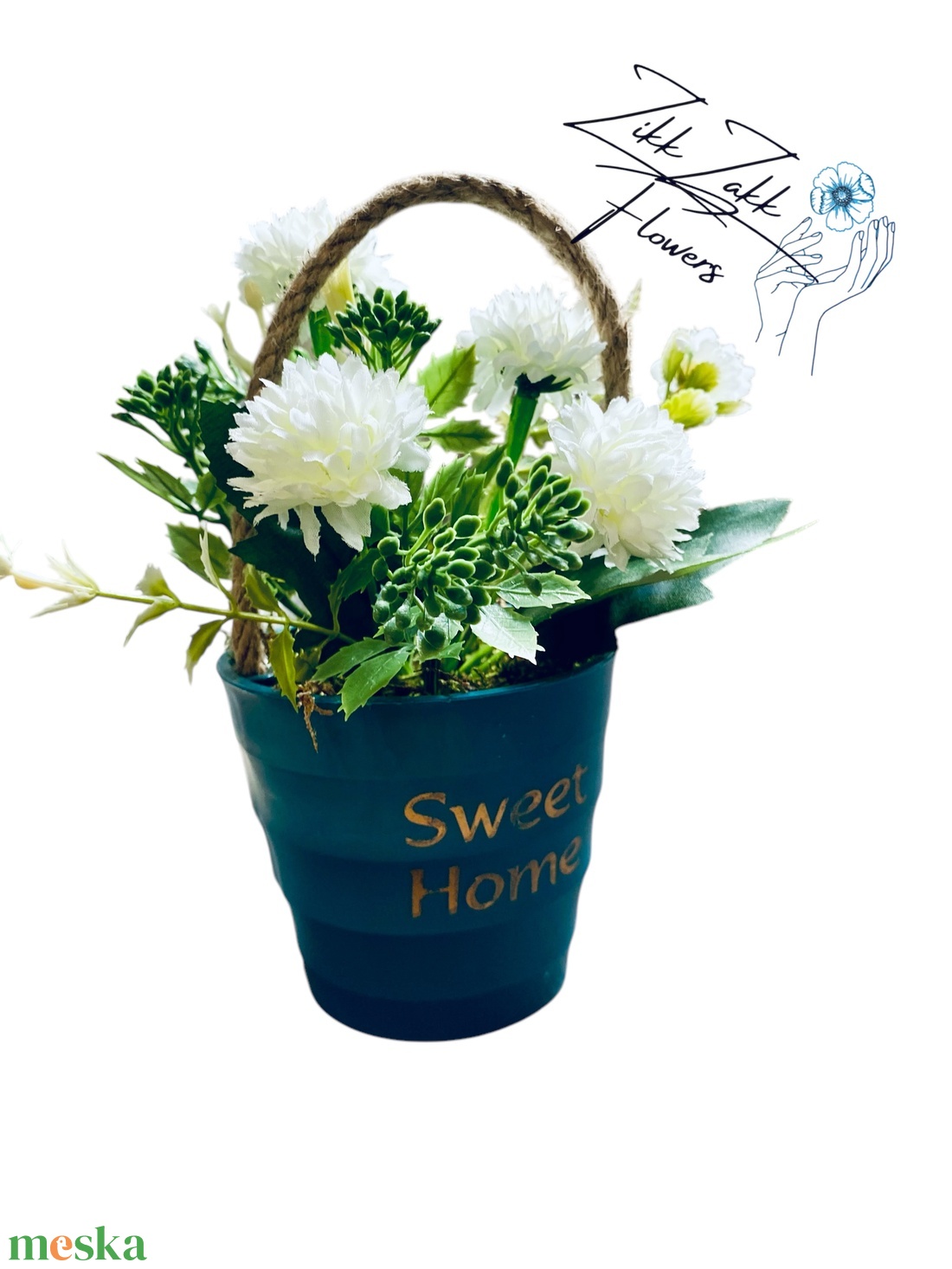 Kicsi Sweet Home Virágos Vödör - otthon & életmód - dekoráció - virágdísz és tartó - csokor & virágdísz - Meska.hu Kicsi Sweet Home Virágos Vödör - otthon & életmód - dekoráció - virágdísz és tartó - csokor & virágdísz - Meska.hu