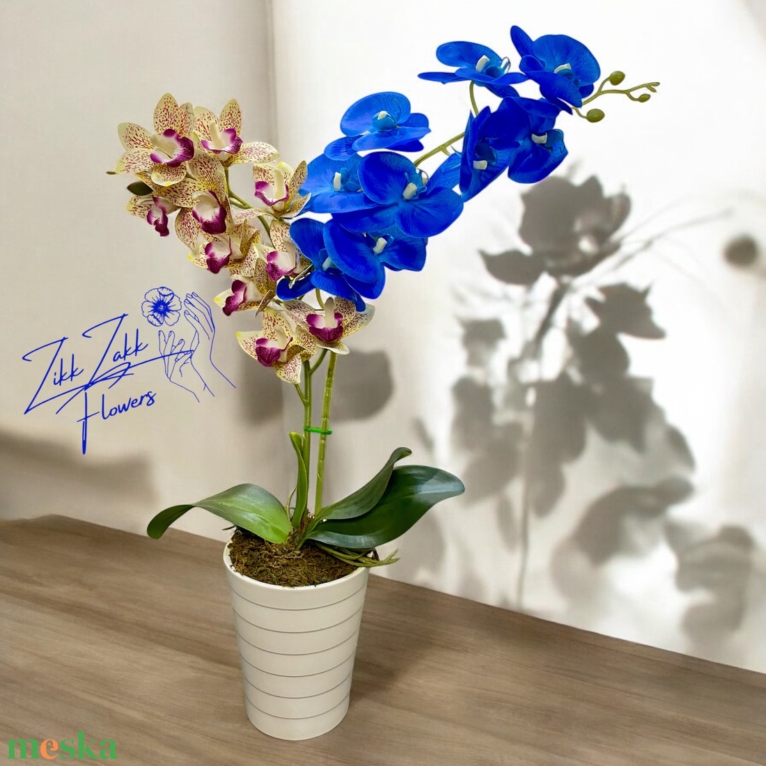 Bíbor és kék Orchidea - otthon & életmód - dekoráció - virágdísz és tartó - csokor & virágdísz - Meska.hu Bíbor és kék Orchidea - otthon & életmód - dekoráció - virágdísz és tartó - csokor & virágdísz - Meska.hu