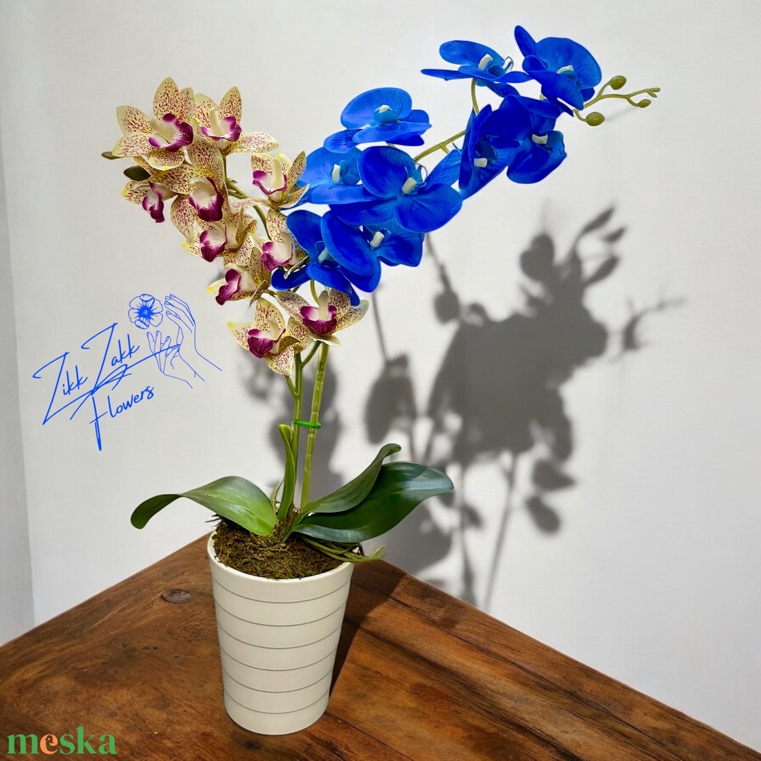 Bíbor és kék Orchidea - otthon & életmód - dekoráció - virágdísz és tartó - csokor & virágdísz - Meska.hu Bíbor és kék Orchidea - otthon & életmód - dekoráció - virágdísz és tartó - csokor & virágdísz - Meska.hu