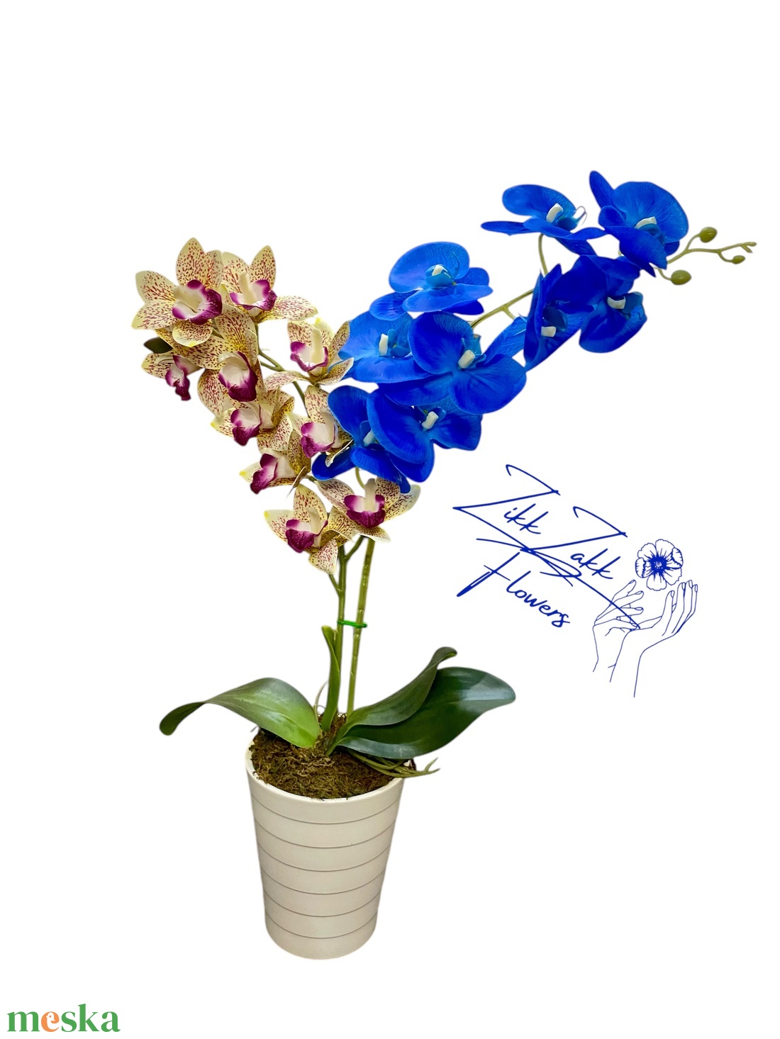 Bíbor és kék Orchidea - otthon & életmód - dekoráció - virágdísz és tartó - csokor & virágdísz - Meska.hu Bíbor és kék Orchidea - otthon & életmód - dekoráció - virágdísz és tartó - csokor & virágdísz - Meska.hu