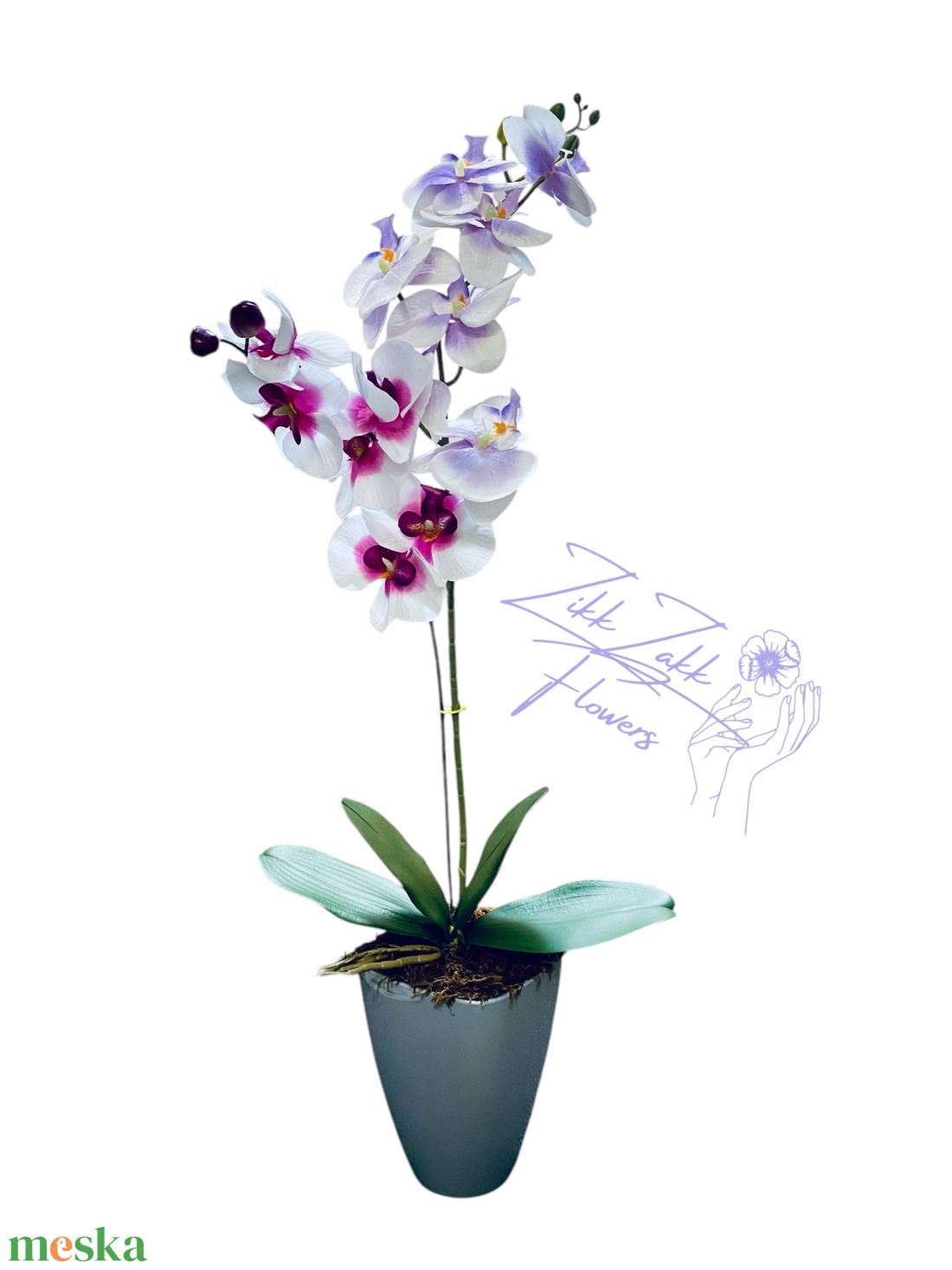 Fehér és Bíbor Orchidea - otthon & életmód - dekoráció - virágdísz és tartó - csokor & virágdísz - Meska.hu Fehér és Bíbor Orchidea - otthon & életmód - dekoráció - virágdísz és tartó - csokor & virágdísz - Meska.hu