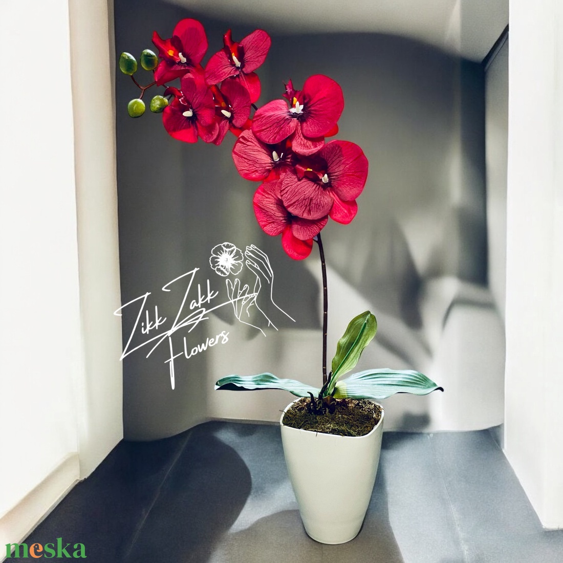 Bordó Orchidea Dísz - otthon & életmód - dekoráció - asztal és polc dekoráció - asztaldísz - Meska.hu Bordó Orchidea Dísz - otthon & életmód - dekoráció - asztal és polc dekoráció - asztaldísz - Meska.hu