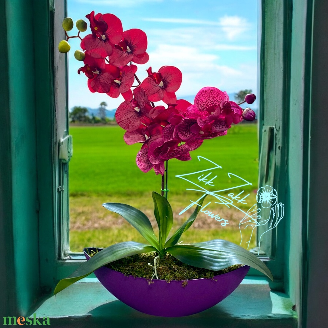 Viola Harmónia Orchidea - otthon & életmód - dekoráció - virágdísz és tartó - csokor & virágdísz - Meska.hu Viola Harmónia Orchidea - otthon & életmód - dekoráció - virágdísz és tartó - csokor & virágdísz - Meska.hu