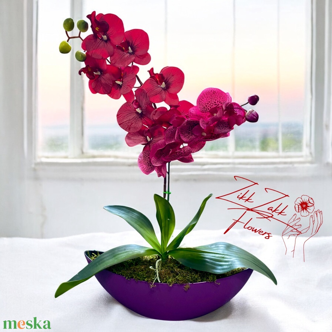 Viola Harmónia Orchidea - otthon & életmód - dekoráció - virágdísz és tartó - csokor & virágdísz - Meska.hu Viola Harmónia Orchidea - otthon & életmód - dekoráció - virágdísz és tartó - csokor & virágdísz - Meska.hu