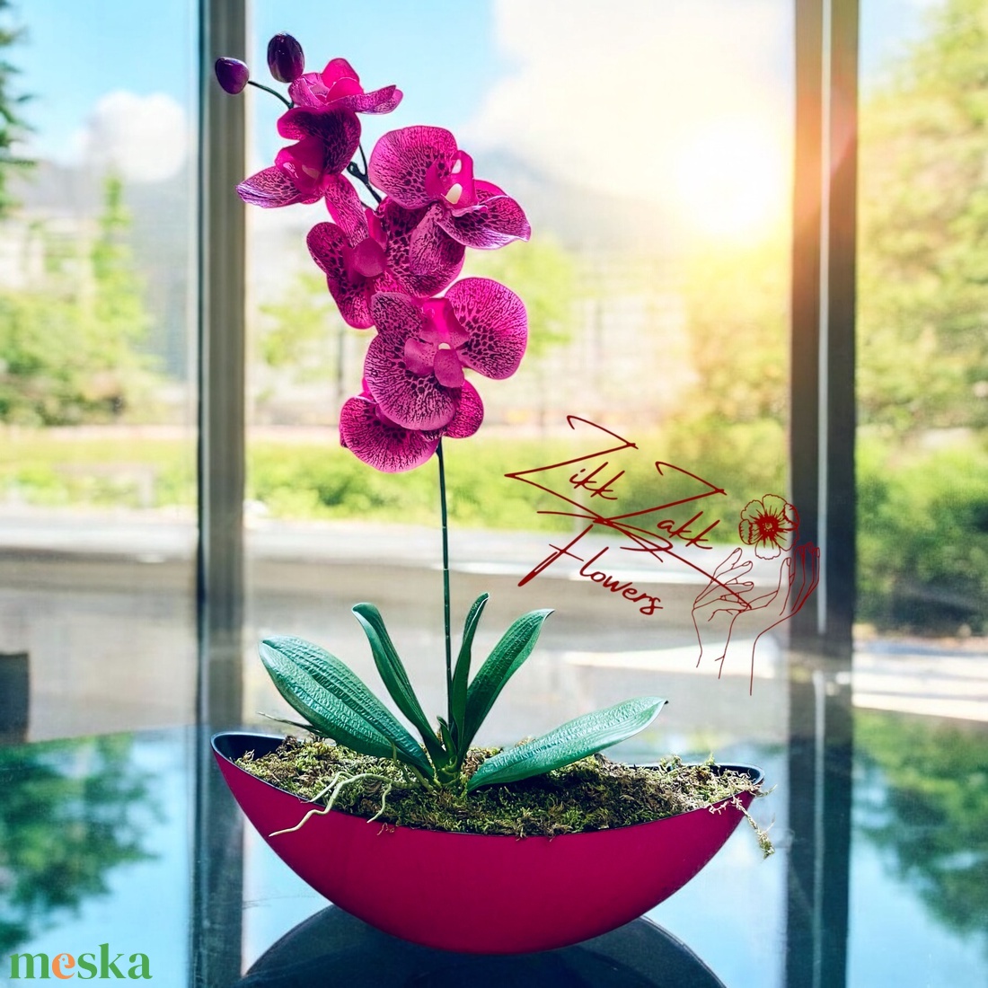 Bíbor Orchidea Dísz - otthon & életmód - dekoráció - virágdísz és tartó - csokor & virágdísz - Meska.hu Bíbor Orchidea Dísz - otthon & életmód - dekoráció - virágdísz és tartó - csokor & virágdísz - Meska.hu