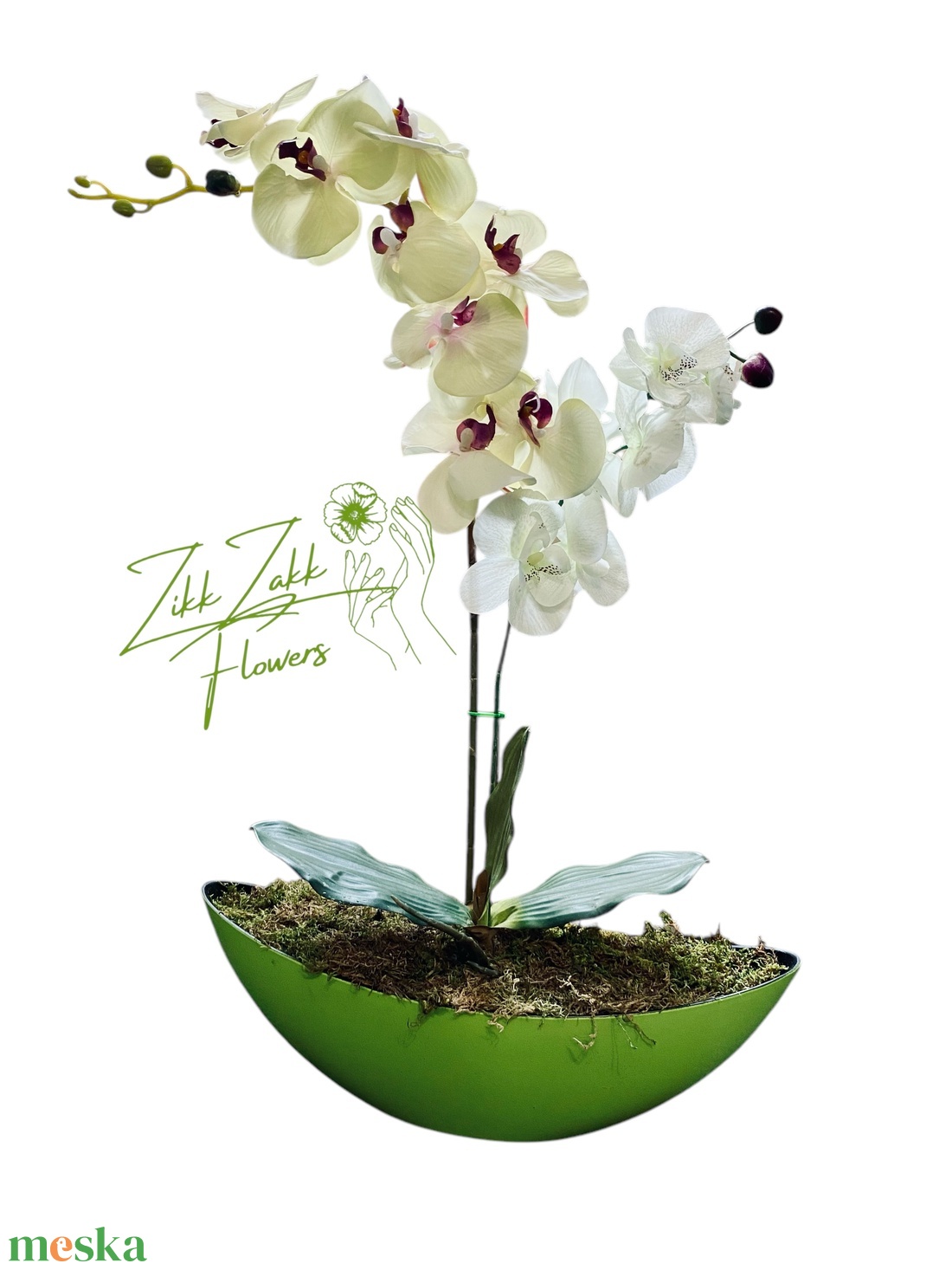 Zöld Orchidea Dísz - otthon & életmód - dekoráció - asztal és polc dekoráció - asztaldísz - Meska.hu Zöld Orchidea Dísz - otthon & életmód - dekoráció - asztal és polc dekoráció - asztaldísz - Meska.hu