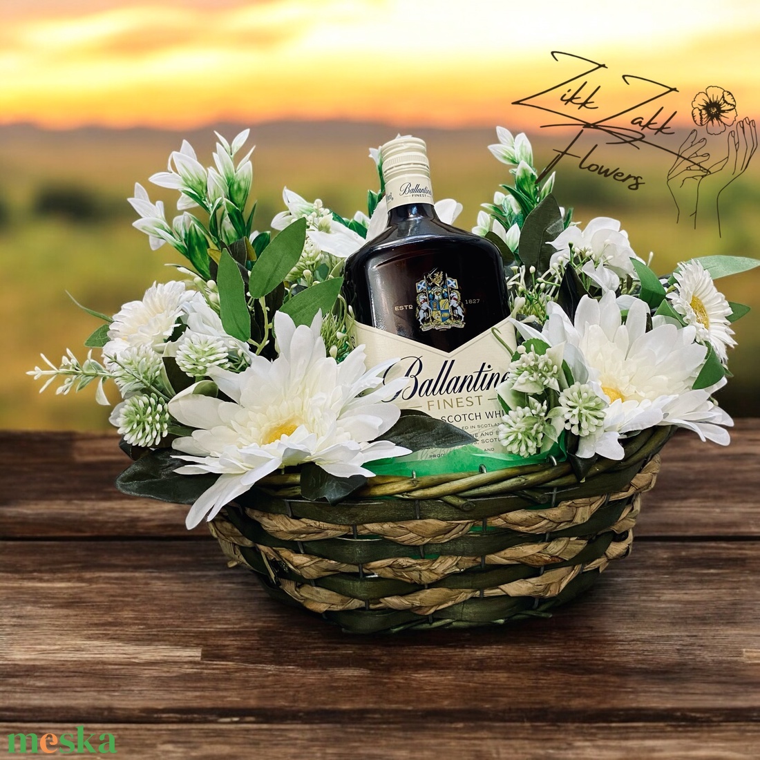 Virágos Ital Kosár( 1l Ballantines whisky) - otthon & életmód - dekoráció - virágdísz és tartó - csokor & virágdísz - Meska.hu Virágos Ital Kosár( 1l Ballantines whisky) - otthon & életmód - dekoráció - virágdísz és tartó - csokor & virágdísz - Meska.hu