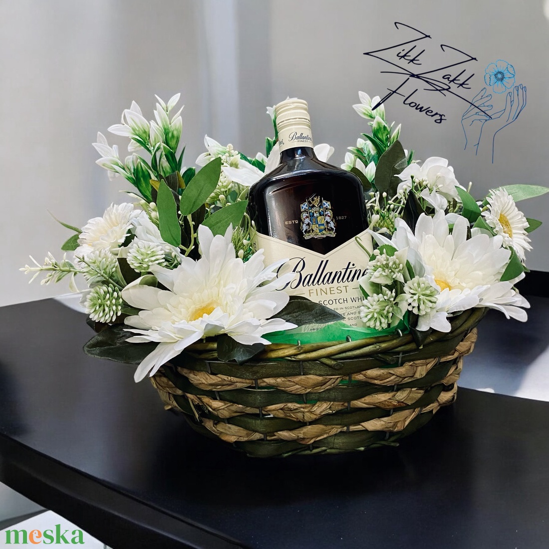 Virágos Ital Kosár( 1l Ballantines whisky) - otthon & életmód - dekoráció - virágdísz és tartó - csokor & virágdísz - Meska.hu Virágos Ital Kosár( 1l Ballantines whisky) - otthon & életmód - dekoráció - virágdísz és tartó - csokor & virágdísz - Meska.hu