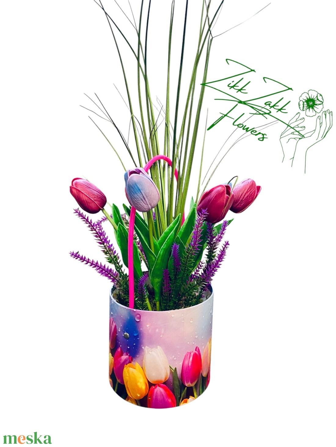 Színes Tulipános Vödör - otthon & életmód - dekoráció - virágdísz és tartó - csokor & virágdísz - Meska.hu Színes Tulipános Vödör - otthon & életmód - dekoráció - virágdísz és tartó - csokor & virágdísz - Meska.hu