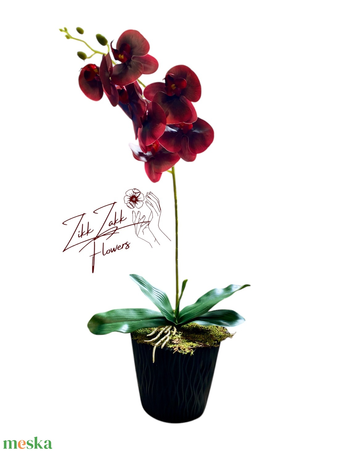 Bordó orchidea kompozíció - otthon & életmód - dekoráció - asztal és polc dekoráció - asztaldísz - Meska.hu Bordó orchidea kompozíció - otthon & életmód - dekoráció - asztal és polc dekoráció - asztaldísz - Meska.hu