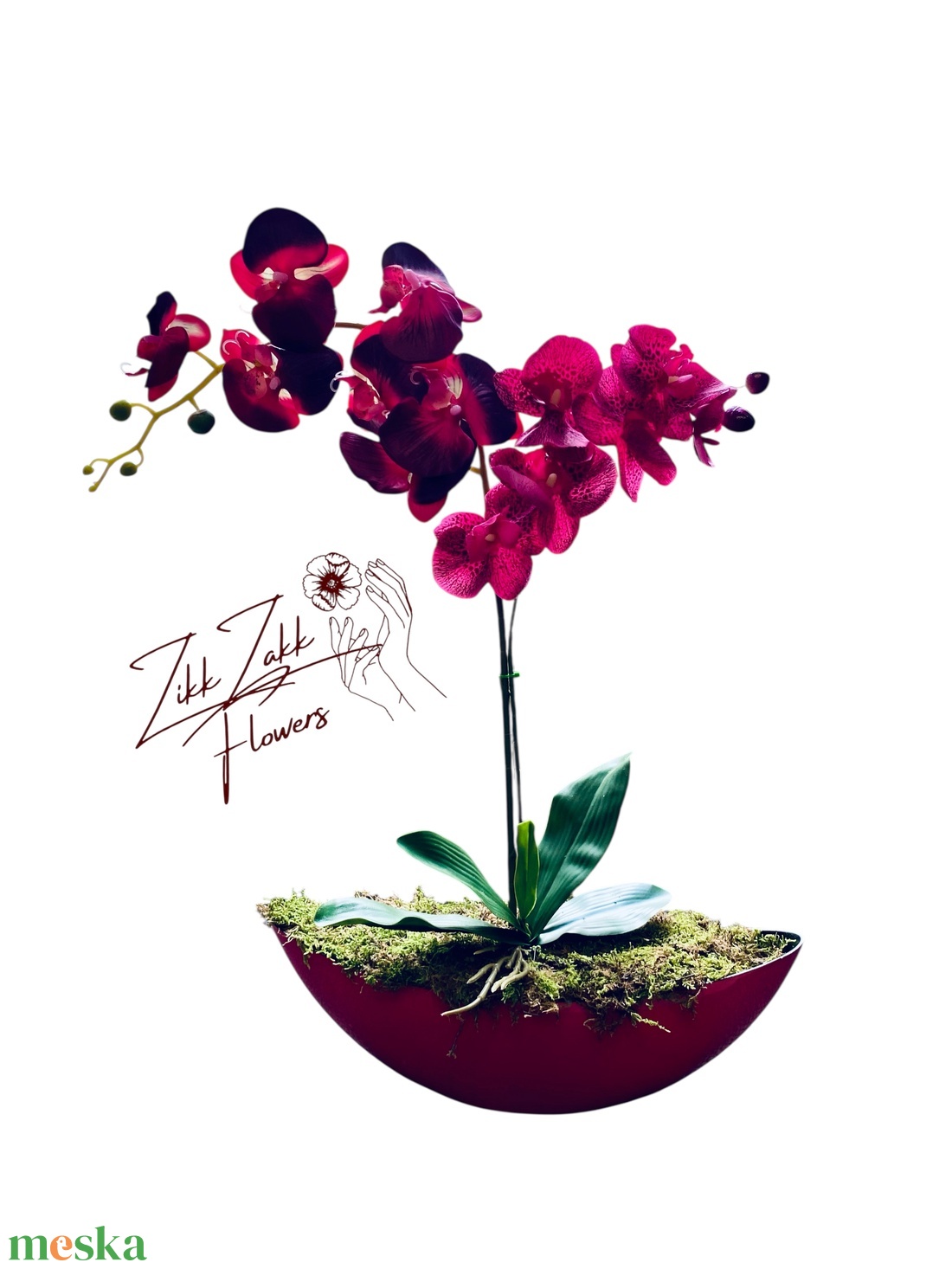 Elegáns vörös orchidea kompozíció - otthon & életmód - dekoráció - virágdísz és tartó - váza - Meska.hu Elegáns vörös orchidea kompozíció - otthon & életmód - dekoráció - virágdísz és tartó - váza - Meska.hu