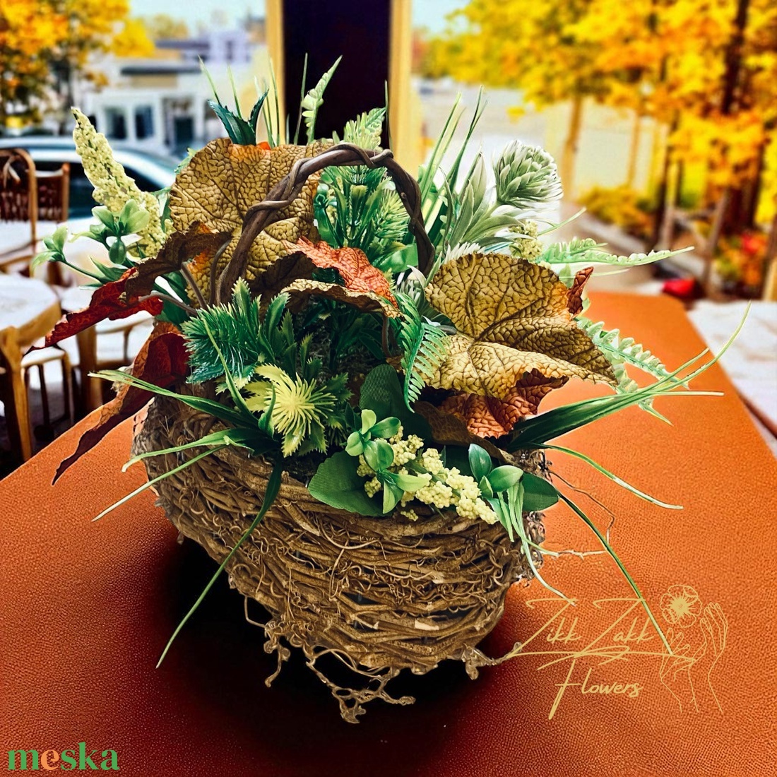 Természetes zöld virágkosár - otthon & életmód - dekoráció - virágdísz és tartó - virágbox, virágdoboz - Meska.hu Természetes zöld virágkosár - otthon & életmód - dekoráció - virágdísz és tartó - virágbox, virágdoboz - Meska.hu