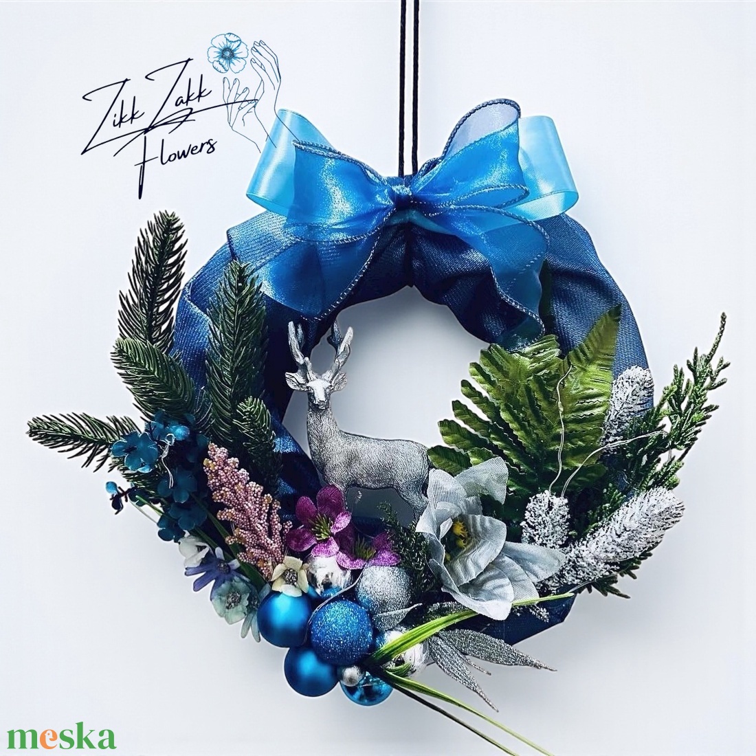 Elsa Adventi Ajtódísz  - karácsony - adventi díszek - adventi ajtódísz - Meska.hu