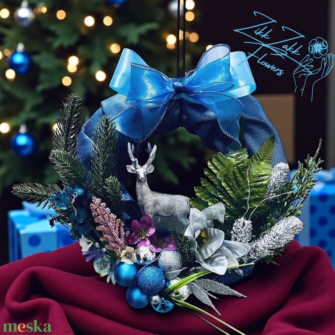 Elsa Adventi Ajtódísz  - karácsony - adventi díszek - adventi ajtódísz - Meska.hu