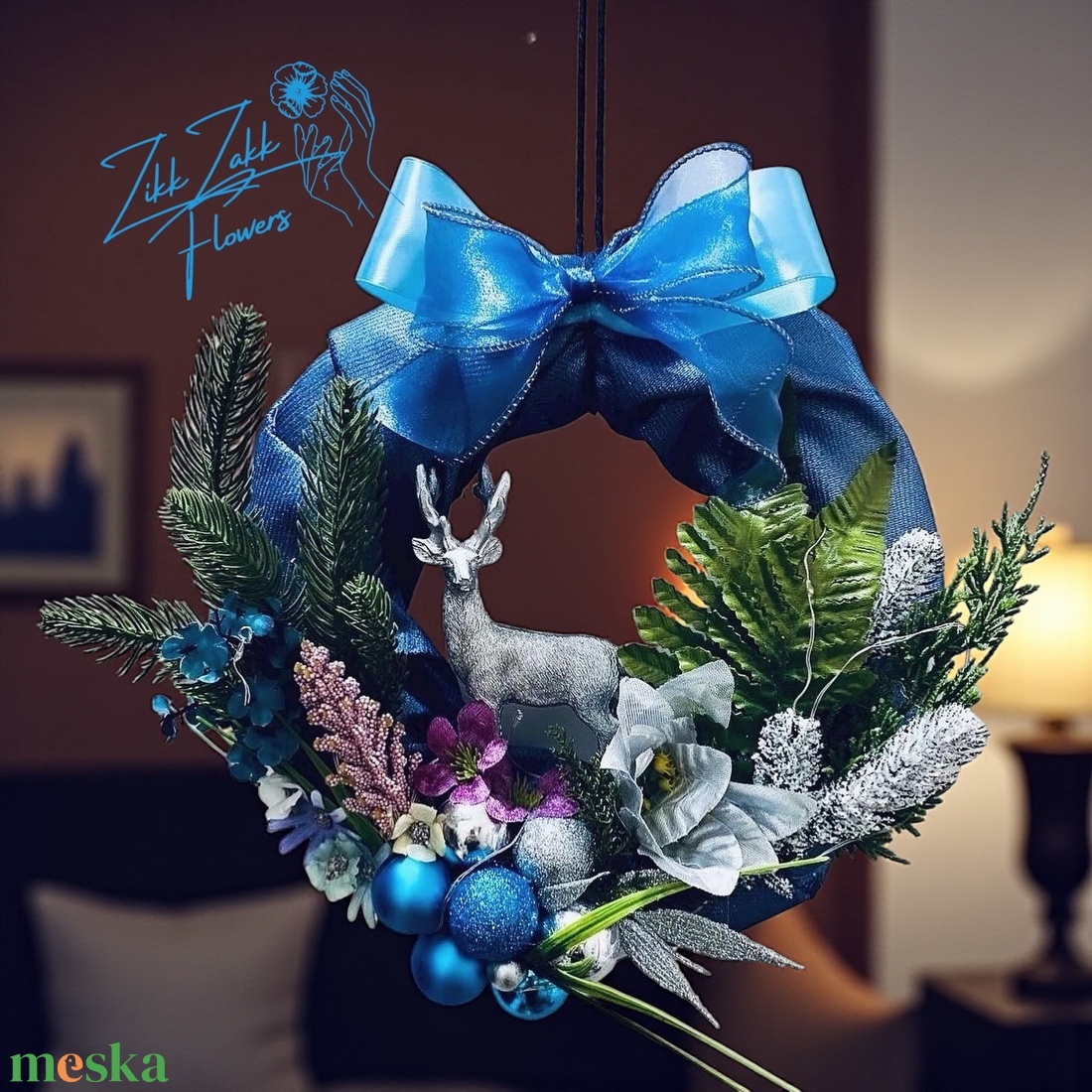 Elsa Adventi Ajtódísz  - karácsony - adventi díszek - adventi ajtódísz - Meska.hu