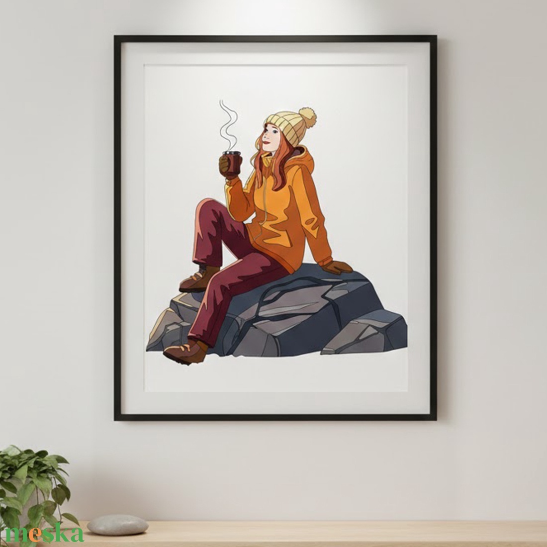 Téli pihenő � színes digitális illusztráció (azonnali letöltés) - művészet - grafika & illusztráció - digitális - Meska.hu