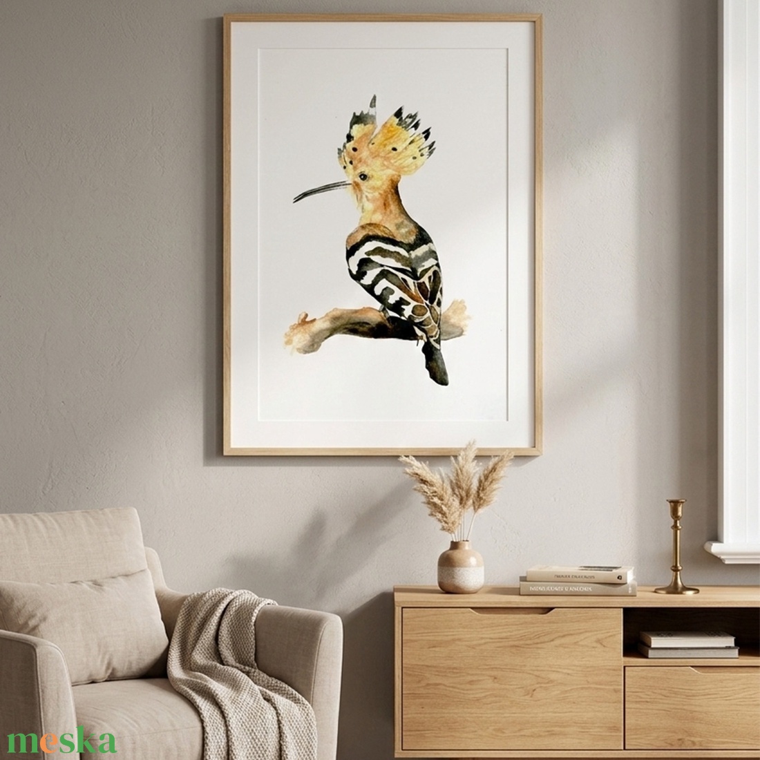 Búbosbanka � Akvarell falikép / nyomat - művészet - grafika & illusztráció - művészi nyomat - Meska.hu