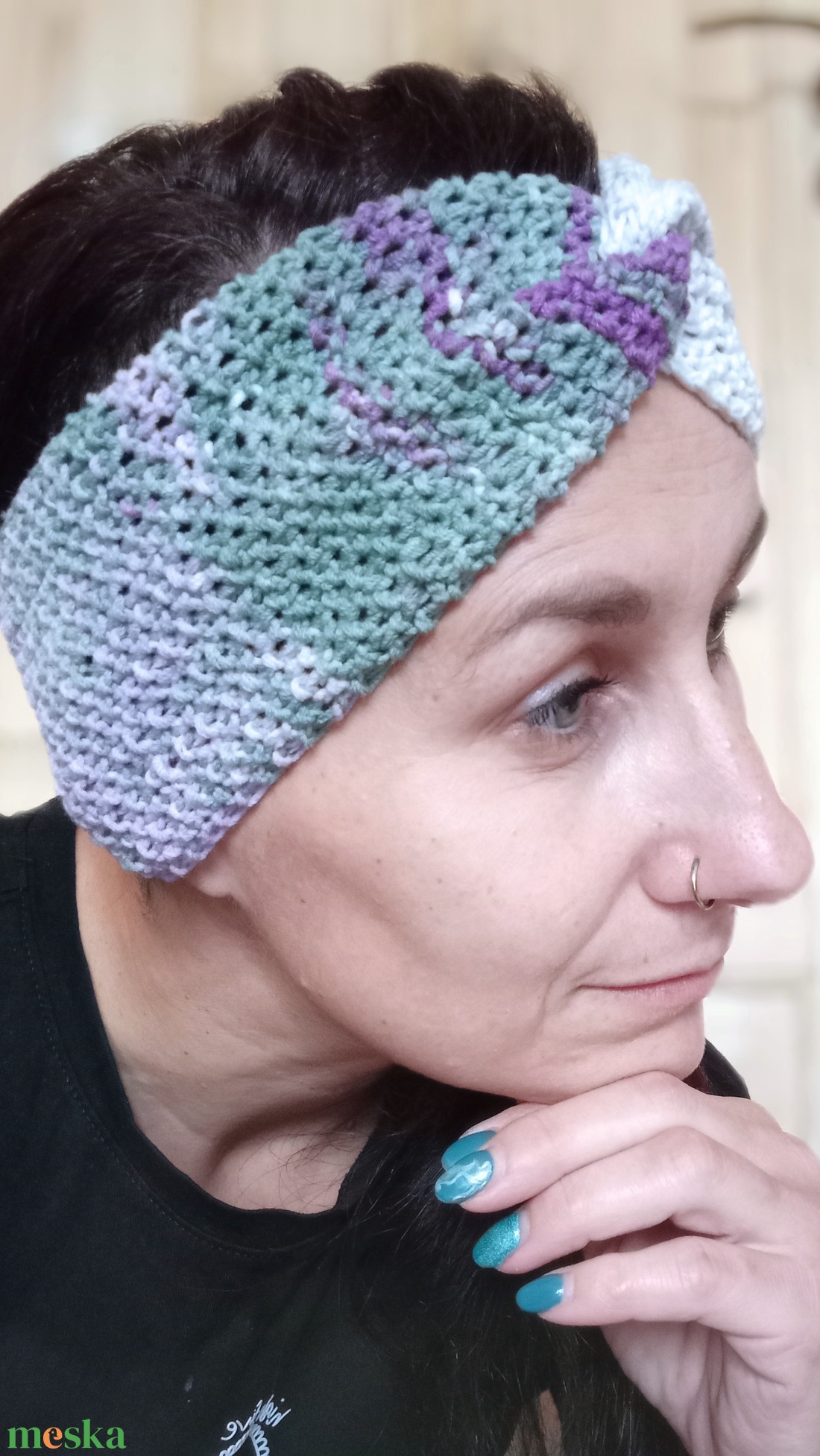 Zimka Kötött fejmelegítő - ruha & divat - sál, sapka, kendő - fejpánt - Meska.hu