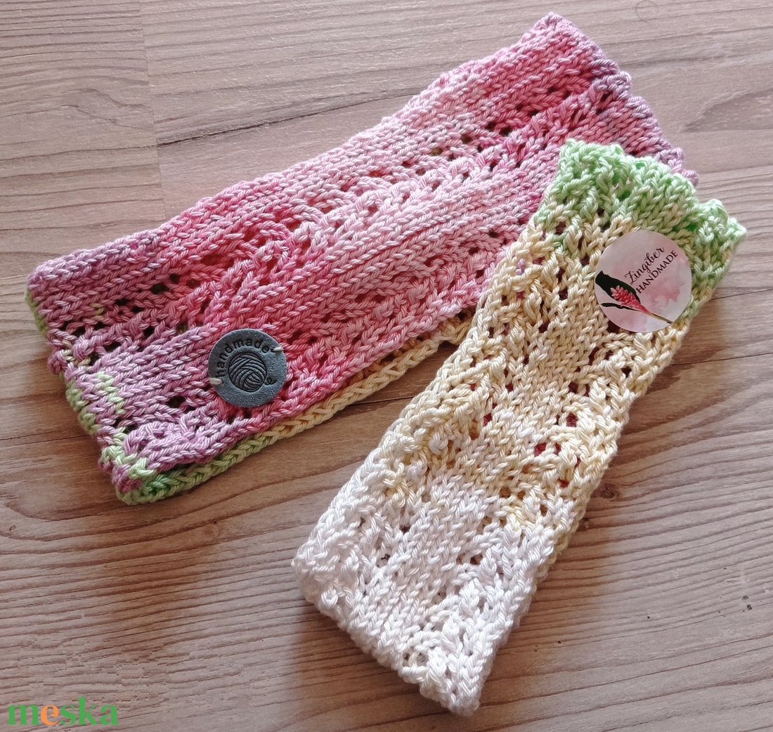 Színátmenetes anya lánya szett - ruha & divat - sál, sapka, kendő - fejpánt - Meska.hu