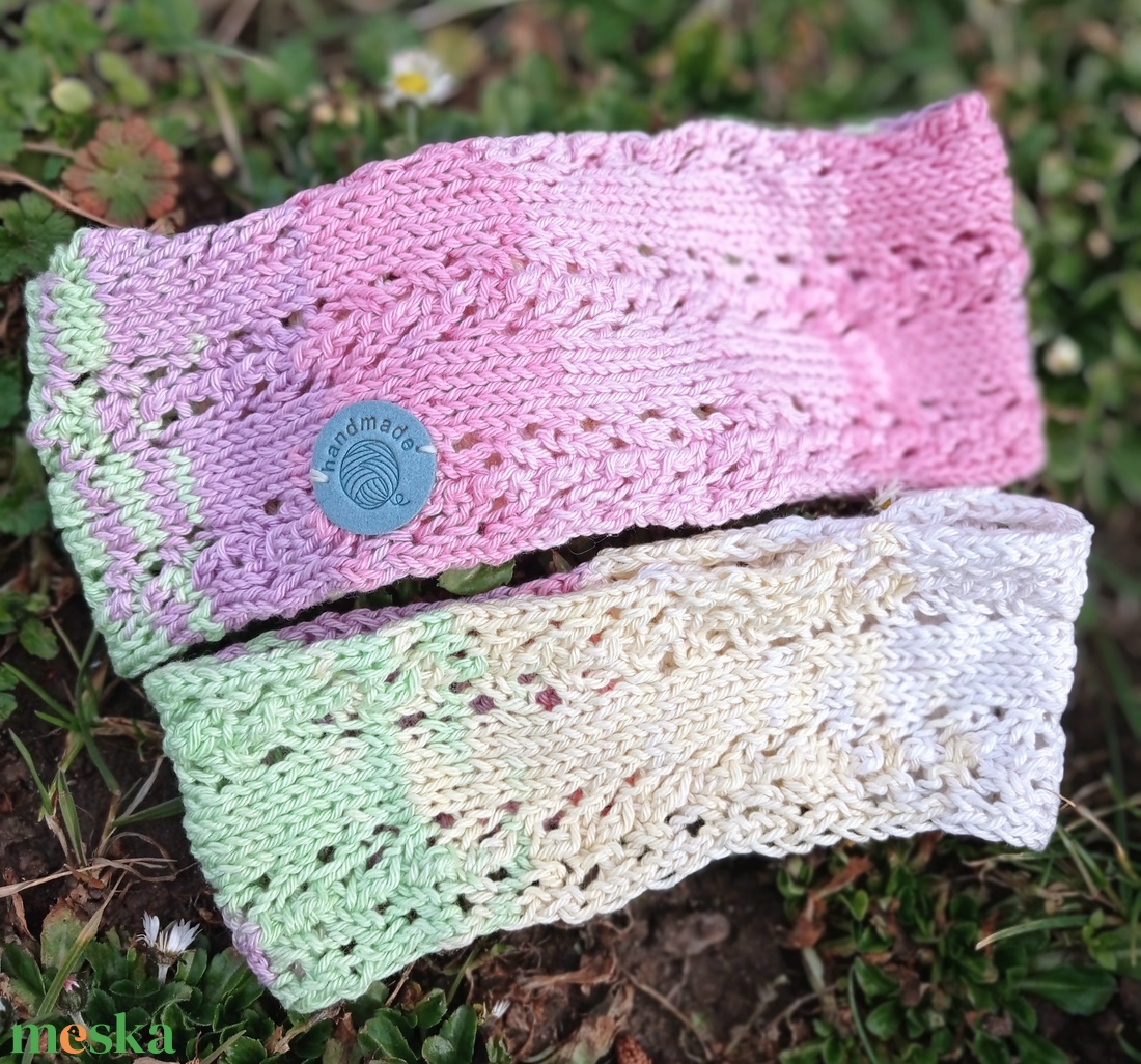 Színátmenetes anya lánya szett - ruha & divat - sál, sapka, kendő - fejpánt - Meska.hu