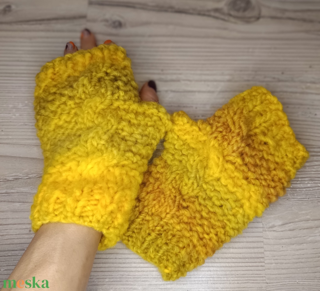 Napfény gyapjú szett - ruha & divat - sál, sapka, kendő - fejpánt - Meska.hu