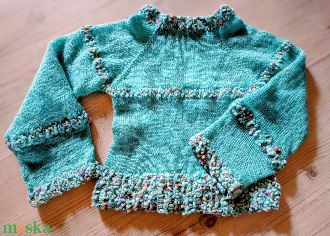 Tavasz kötött pulóver - ruha & divat - női ruha - pulóver - Meska.hu