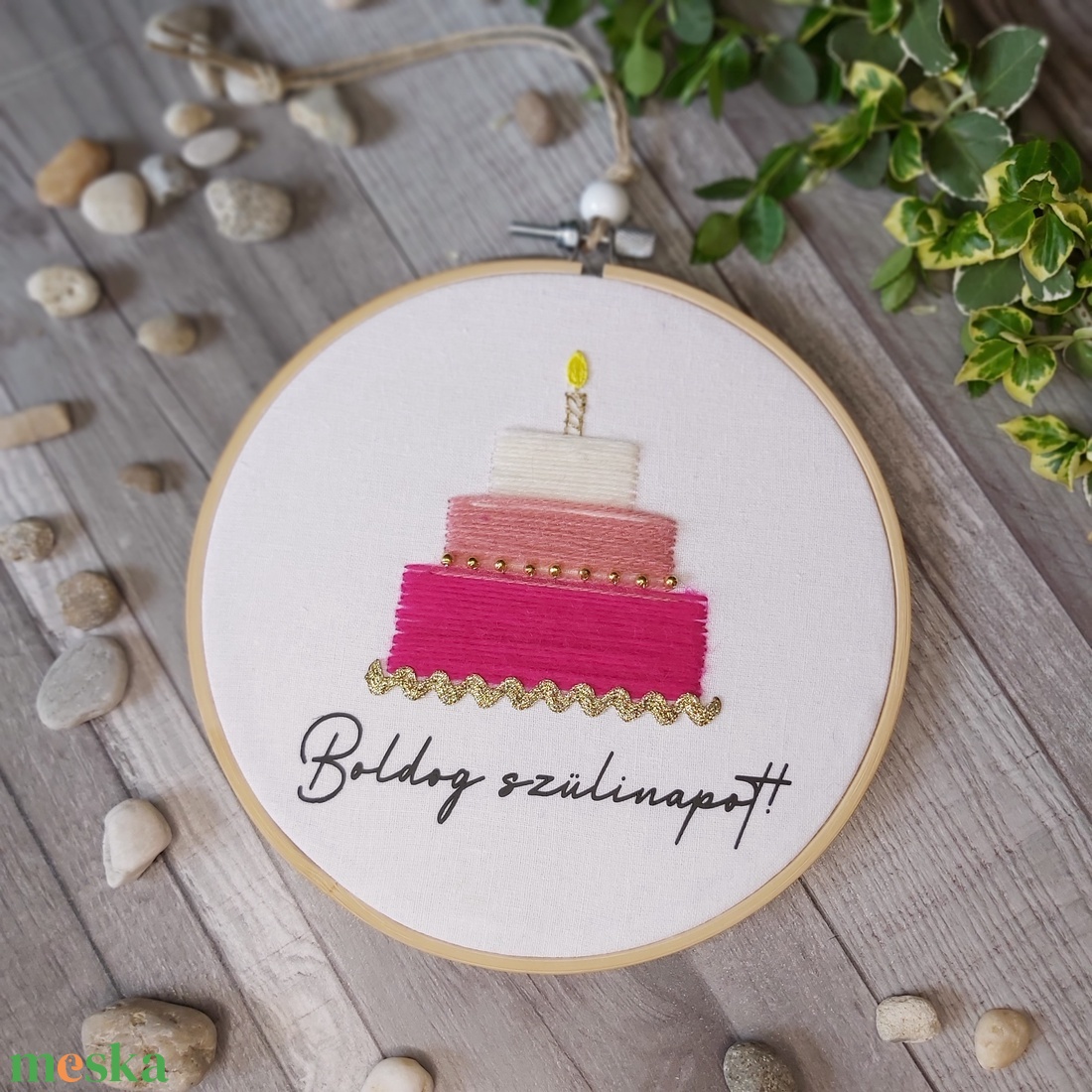 Szülinapi képeslap kép - művészet - textilkép - egyéb - Meska.hu Szülinapi képeslap kép - művészet - textilkép - egyéb - Meska.hu