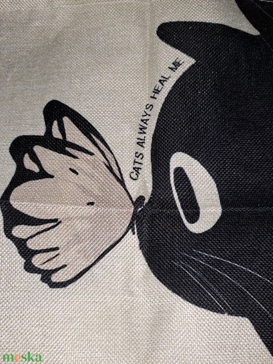 The Cat Vászontáska - táska & tok - bevásárlás & shopper táska - shopper, textiltáska, szatyor - Meska.hu The Cat Vászontáska - táska & tok - bevásárlás & shopper táska - shopper, textiltáska, szatyor - Meska.hu