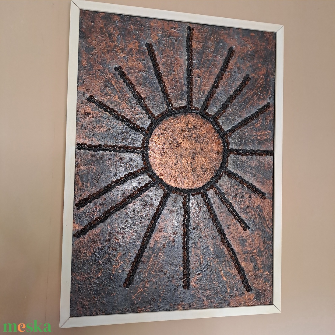 CoffeeSun - Modern Absztrakt Festmény - otthon & életmód - dekoráció - kép & falikép - 3d képek - Meska.hu
