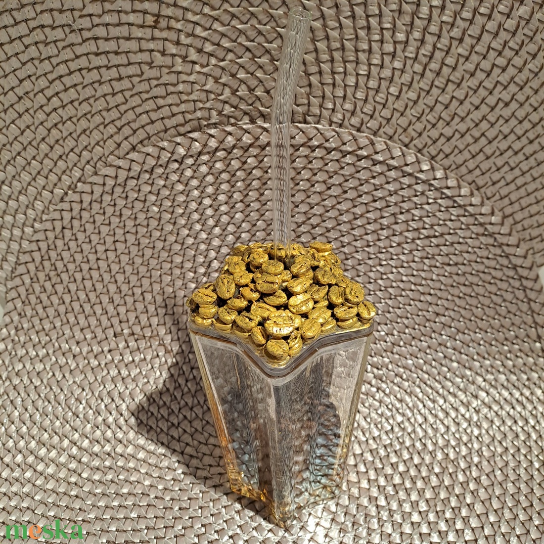 GoldenBean Pohár - otthon & életmód - dekoráció - asztal és polc dekoráció - díszüveg - Meska.hu
