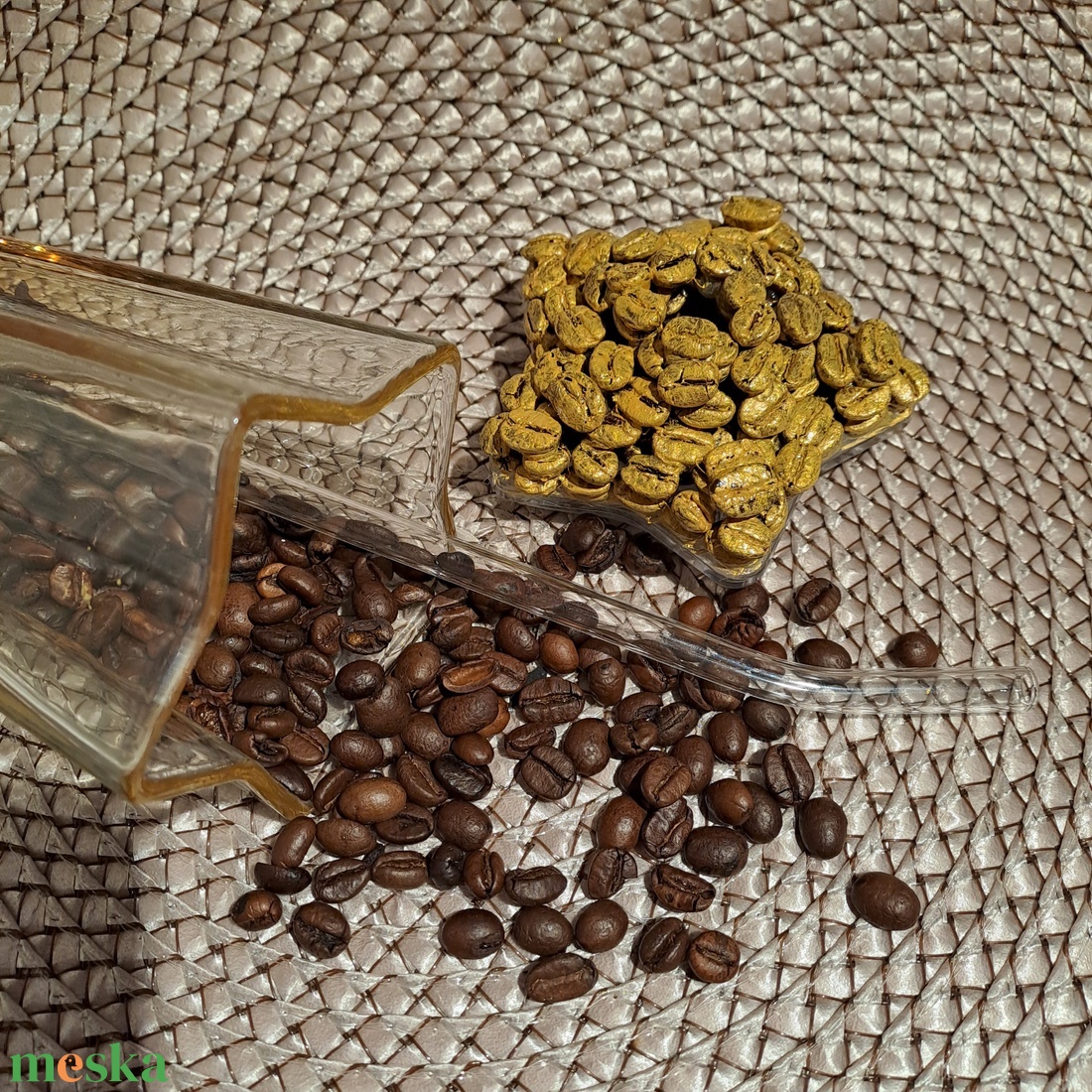 GoldenBean Pohár - otthon & életmód - dekoráció - asztal és polc dekoráció - díszüveg - Meska.hu